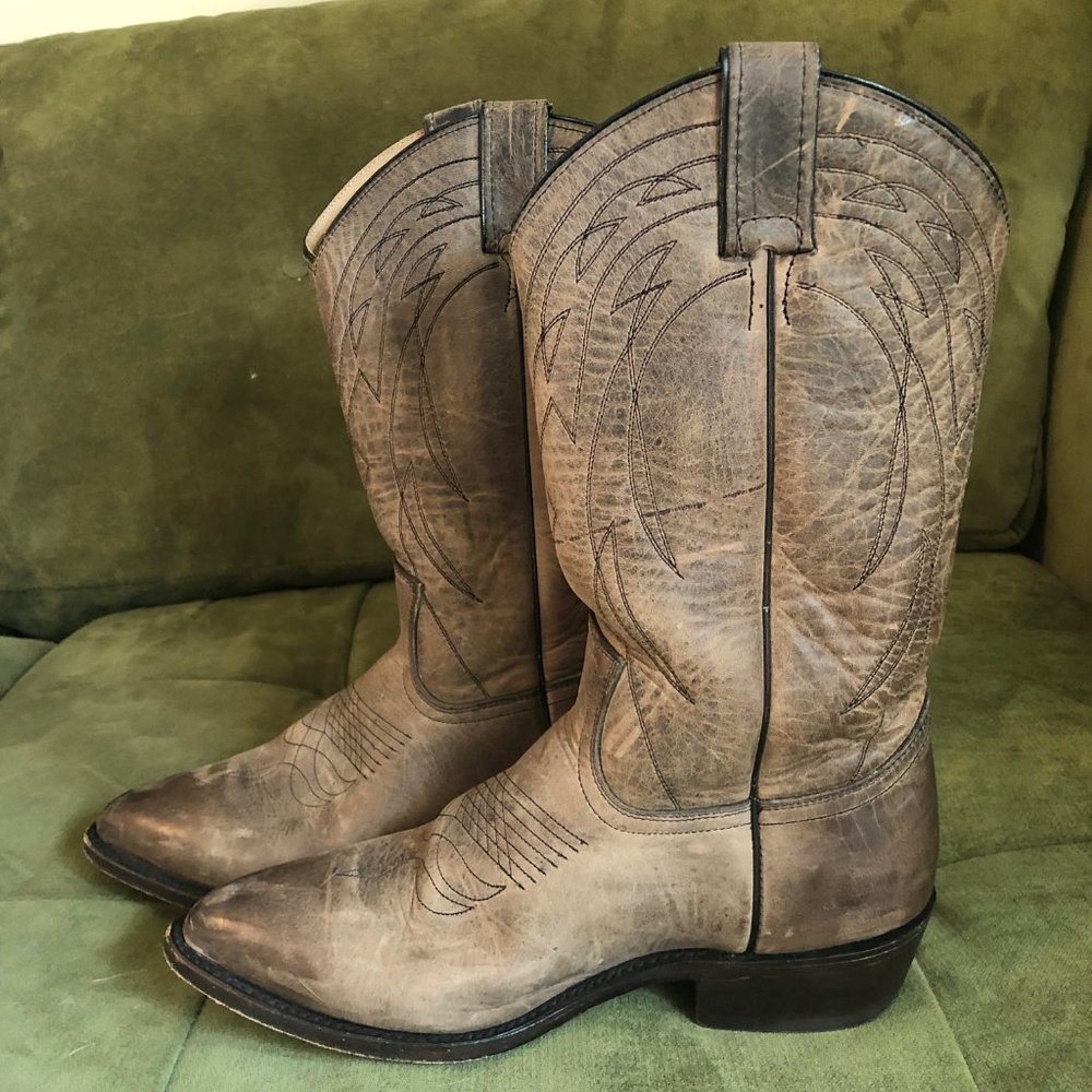 FRYE WOMEN'S COWBOY BOOTS BROWN UEC #77700 SIZE 9.5